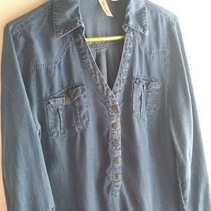 Denim appearing dress!